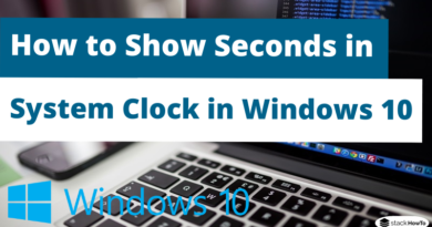 How to Show Seconds in System Clock in Windows 10