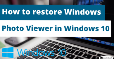 How to restore Windows Photo Viewer in Windows 10