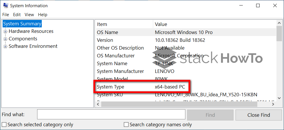 How To Tell If Your Computer Is 32 Or 64-bit Windows 10 - StackHowTo