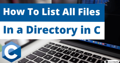 C Program To List All Files in a Directory