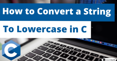 Convert a String to Lowercase in C