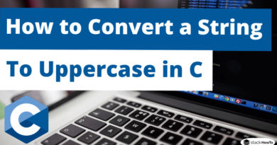 Convert a String to Uppercase in C