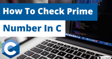 How To Check Prime Number In C