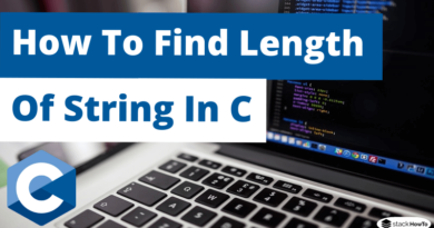How To Find Length Of String In C