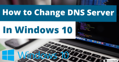 How to Change DNS Server in Windows 10