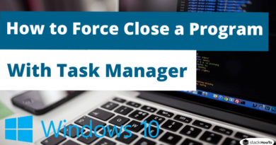 How to Force Close a Program with Task Manager