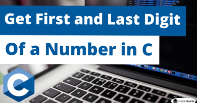 How to Get the First and Last Digit of a Number in C