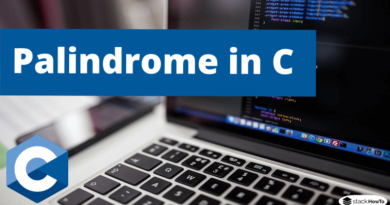 Palindrome in C
