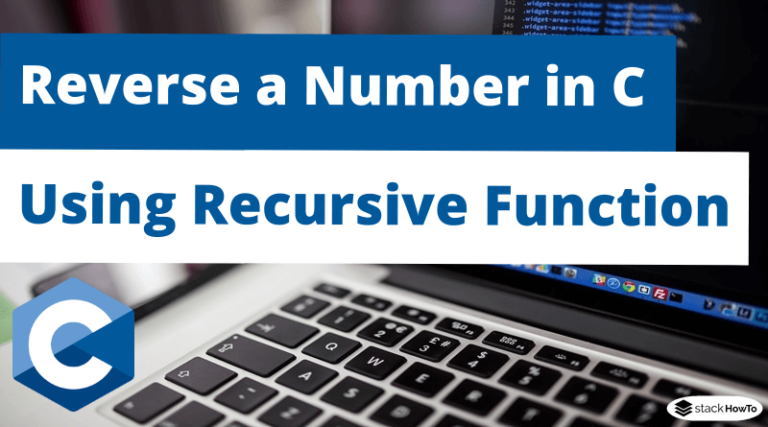 reverse number recursive function c