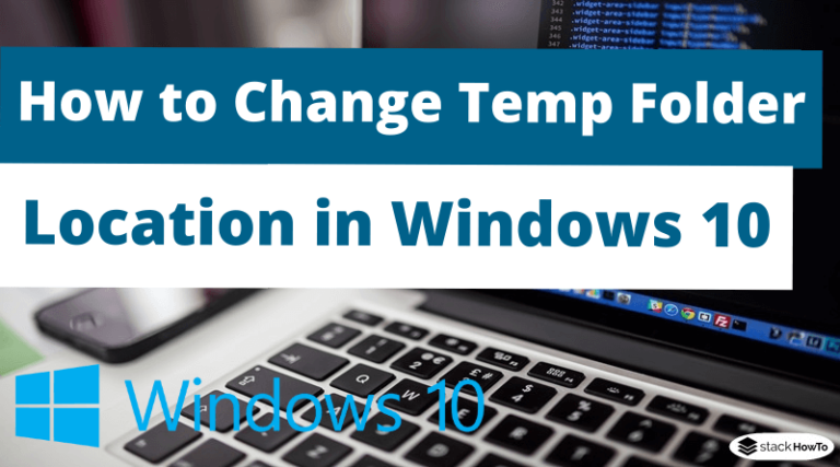 how to change temp folder windows 10