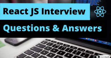 React JS Interview Questions and Answers