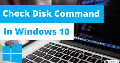 Check Disk Command in Windows 10