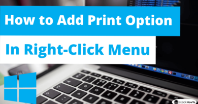 How to Add Print Option in Right-Click Menu