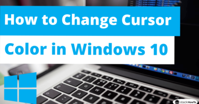 How to Change Cursor Color in Windows 10