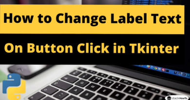 How to Change Label Text on Button Click in Tkinter