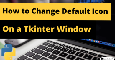 How to Change the Default Icon on a Tkinter Window
