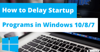 How to Delay Startup Programs in Windows 1087