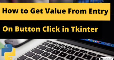 How to Get Value From Entry On Button Click in Tkinter