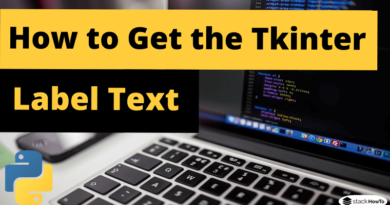 How to Get the Tkinter Label Text