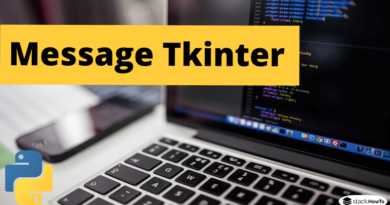 Message Tkinter Python 3