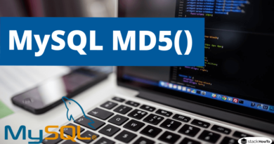 MySQL MD5()