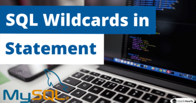 SQL Wildcards in Statement