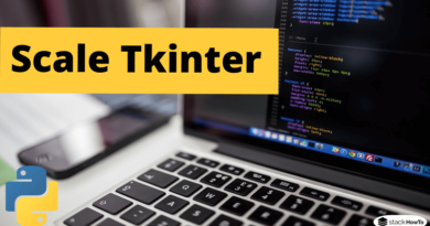 Scale Tkinter Python 3