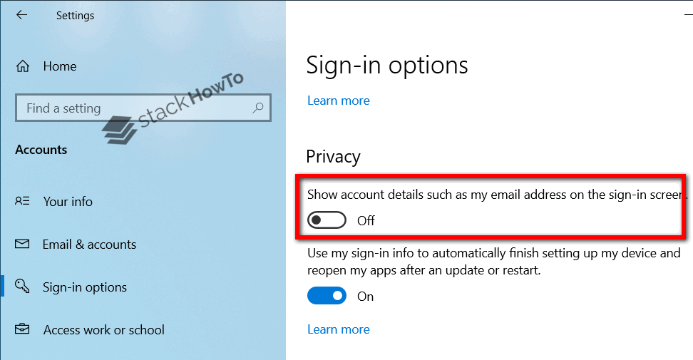 how-to-remove-email-address-from-lock-screen-in-windows-10-stackhowto