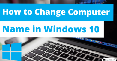 How to Change Computer Name in Windows 10