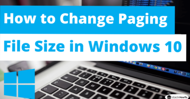 How to Change Paging File Size in Windows 10