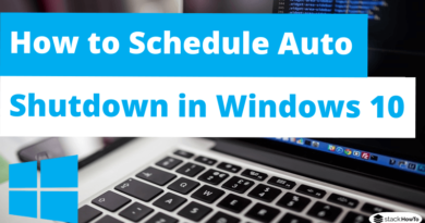 How to Schedule Auto Shutdown in Windows 10