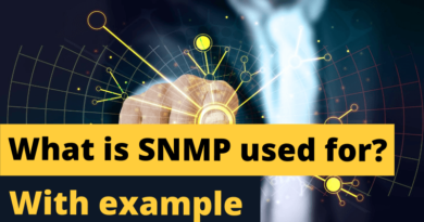 What is SNMP used for With example